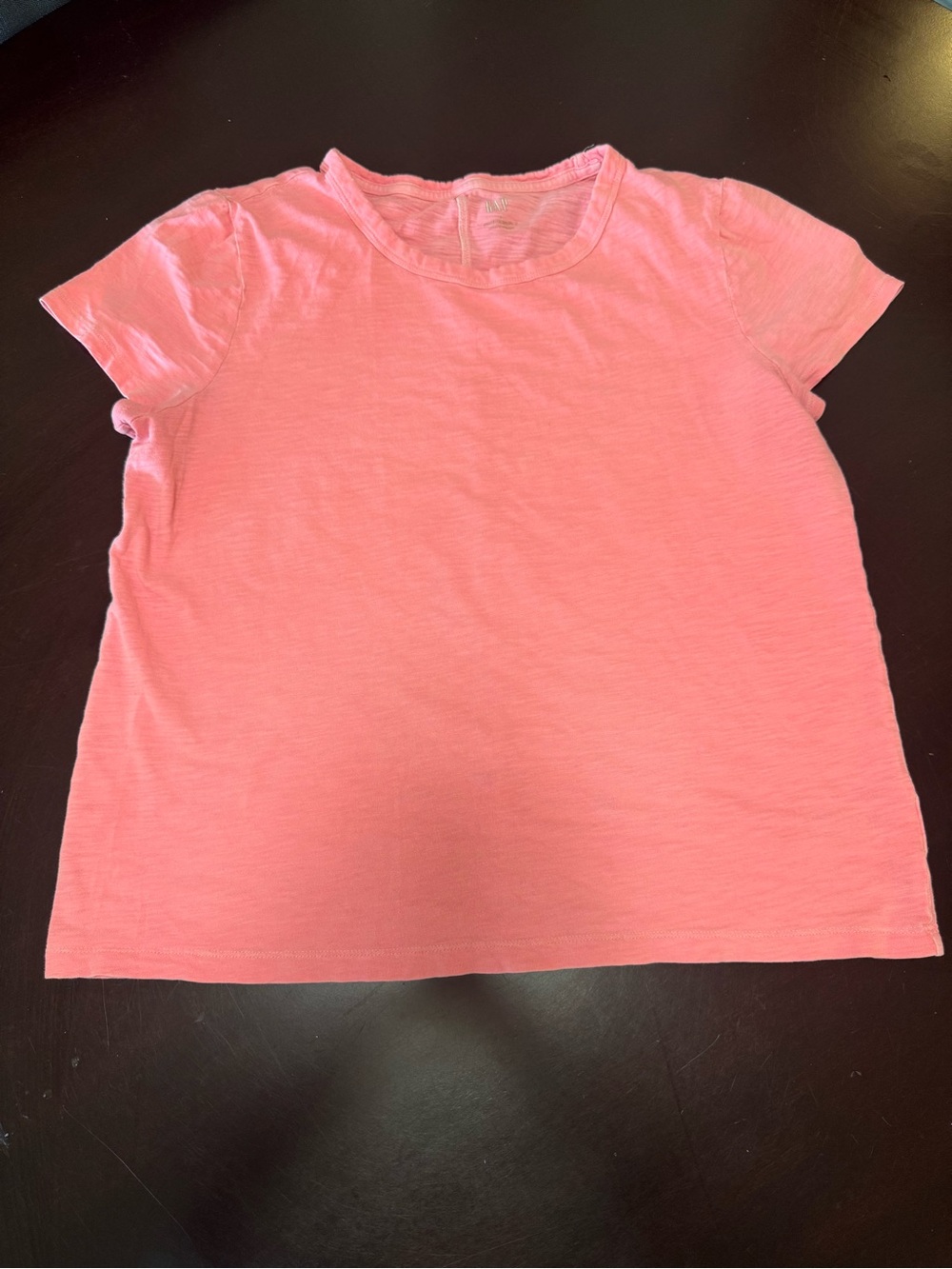 GAP Forever Soft Short Sleeve Tee - Light Coral Pink